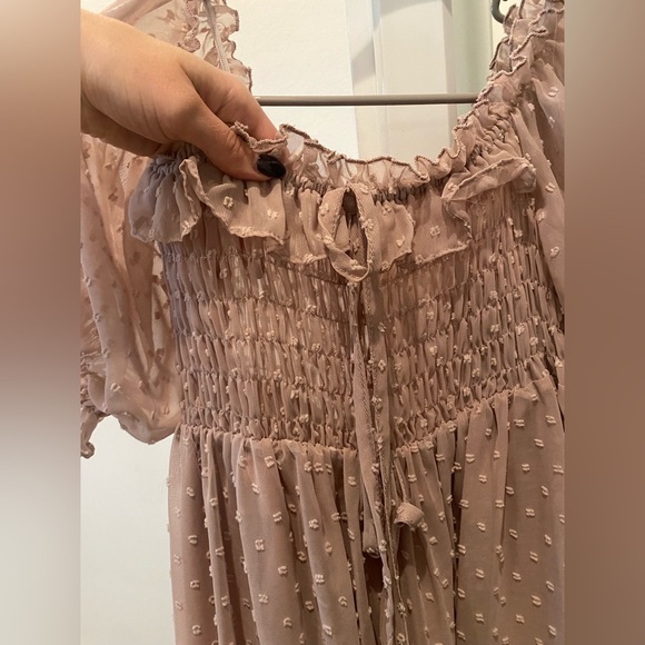 Pink chiffon dress - Picture 5 of 6